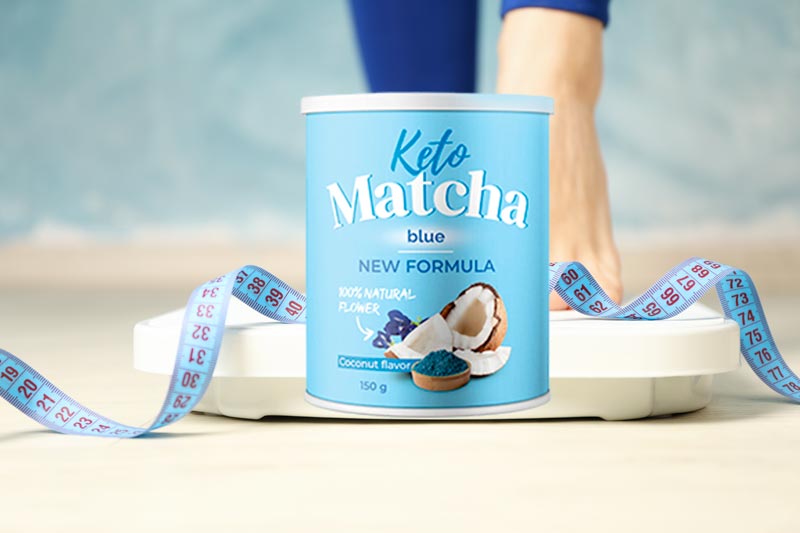 keto matcha blue
